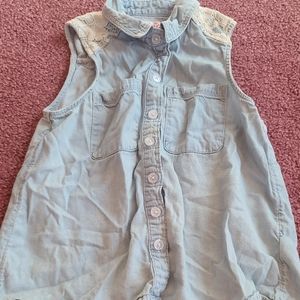 Girls Button Up Top by Justice Size 7
